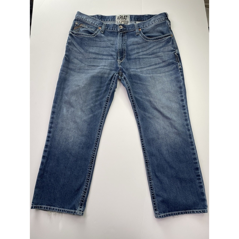 Ariat M4 Jeans 40X30 Relaxed Bootcut Men's Denim Pants Medium Dark Wash